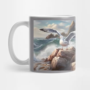 Seagull Balancing Act Mug